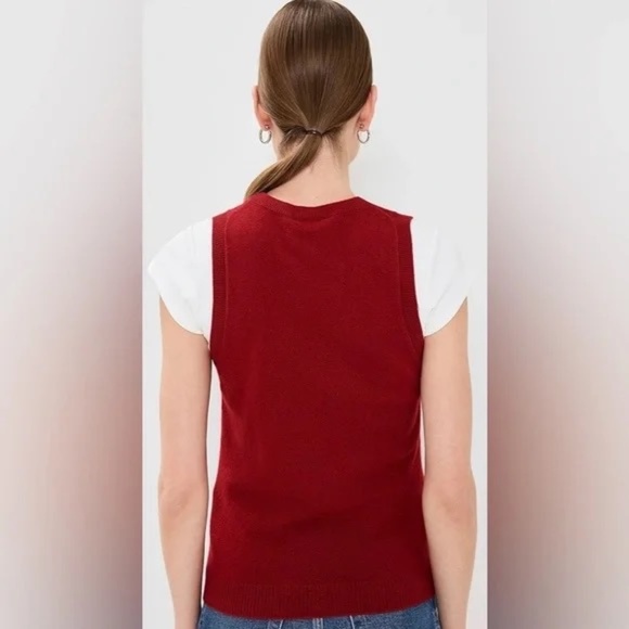 Reformation Reese Cashmere Tank Red - Size M - Picture 6 of 6